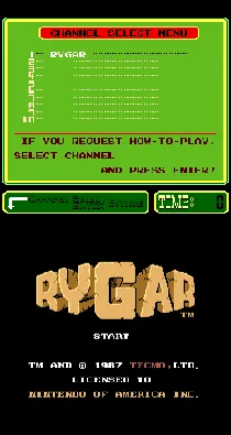 PlayChoice-10: Rygar screen shot title